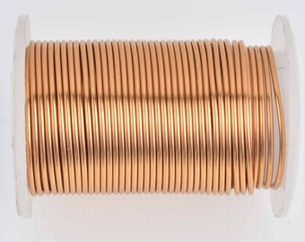 16ga Brass Craft Wire, Tarnish Resistant, wire wrapping, BeadSmith, 8 yards (24 feet) spool wir0210