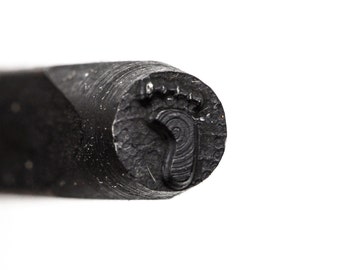 Eurotool Metal Elite Design Stamp,  5mm Solid LEFT FOOTPRINT tol0276