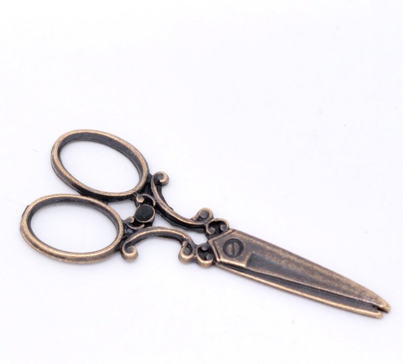 Large Antique COPPER SCISSORS Charm Pendants . 4 Pieces Chc0008 - Etsy