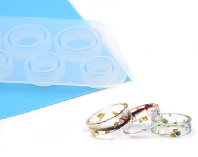 Resin Ring Mold, Silicone Mold to Make an Assortment of Rings, Tol1002