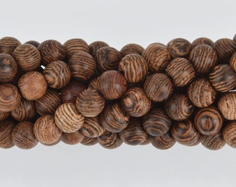6mm Natural Sandalwood Wood Beads, Brown Wooden Beads, strand, bwd0022b