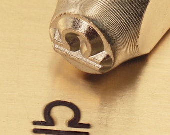 6mm ZODIAC LIBRA ImpressArt Metal Design Stamp tol0078