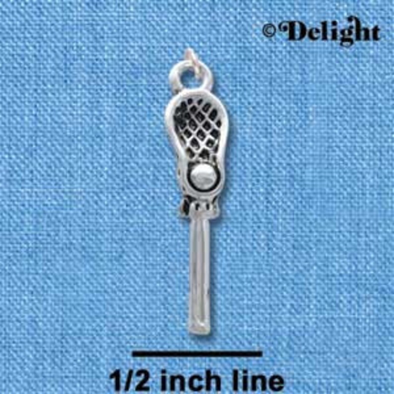 Silver Plated LACROSSE STICK Charm Pendant Chs0317 Etsy