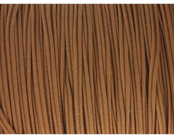 Soutache Tyrol Braid Cord, Light Brown, 3mm, 3 yds, cor0289