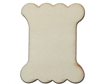 10 Wood Bobbin Thread Cards, 2-1/4" long, wood bobbin, organize your embroidery threads, lace, twine, thin cords, rat tail cord, cft0017
