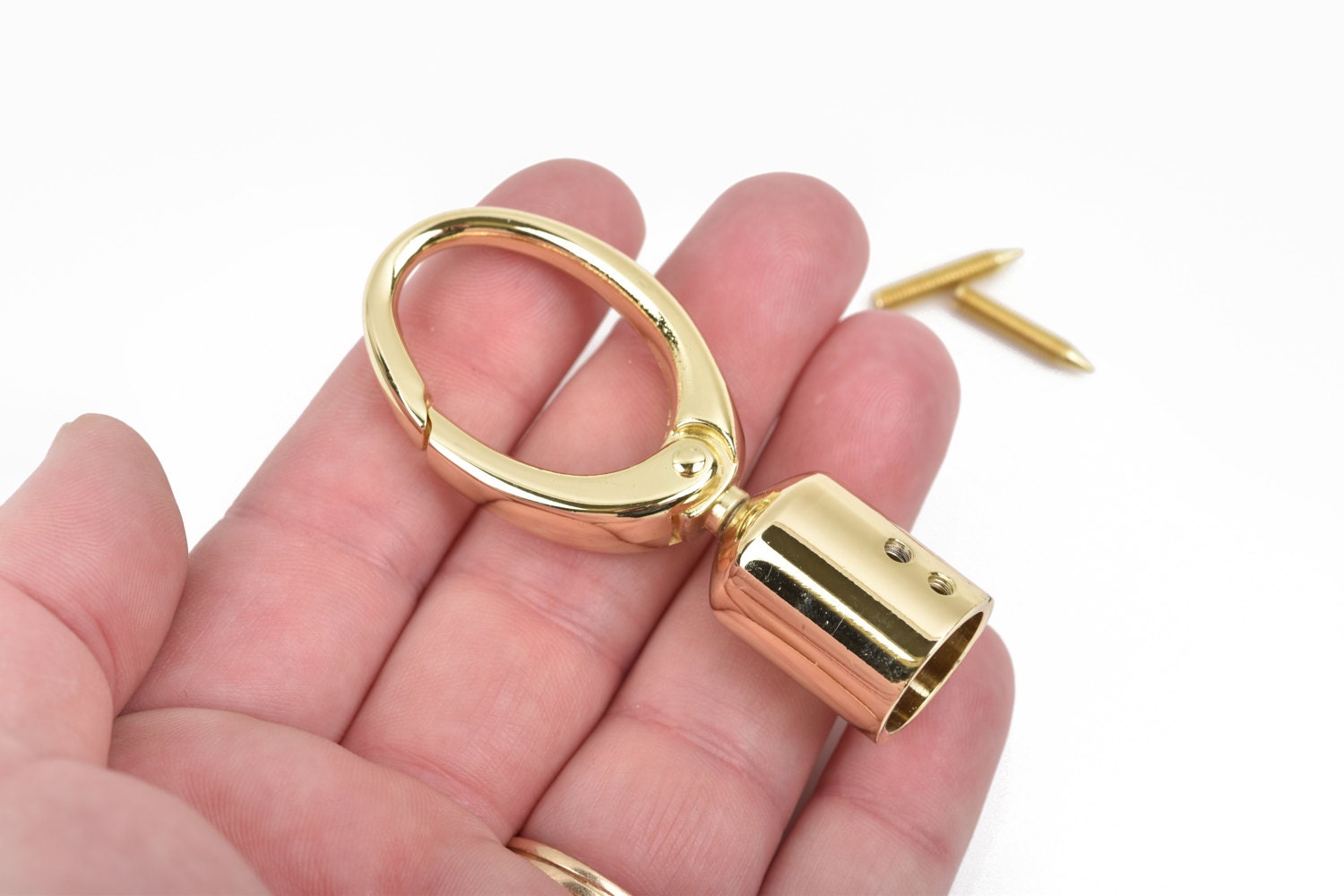 Swivel Tassel Clip for Leather GOLD Metal Key Chain Clip Etsy