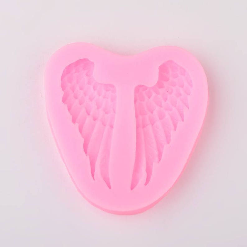 Silicone Mold to make shaped cabochons kawaii ANGEL WINGS Resin Mold tol0771 reusable