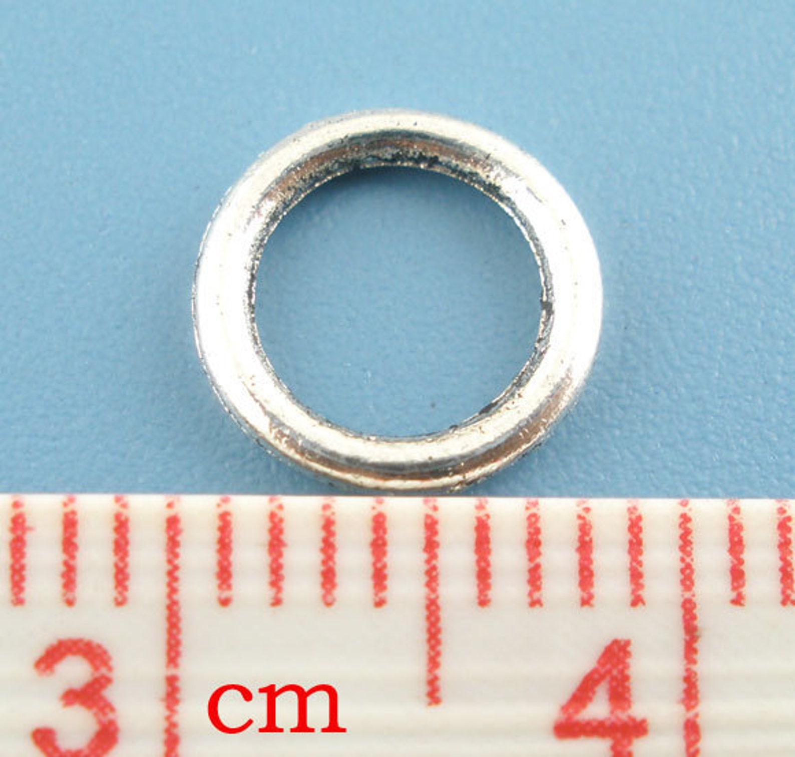 50 Silver Tone Soldered Closed Jump Rings 8mm Jum0033a Etsy