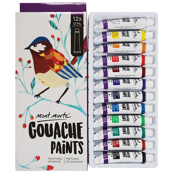 Gouache Paints 12pc x 12ml, pnt0162