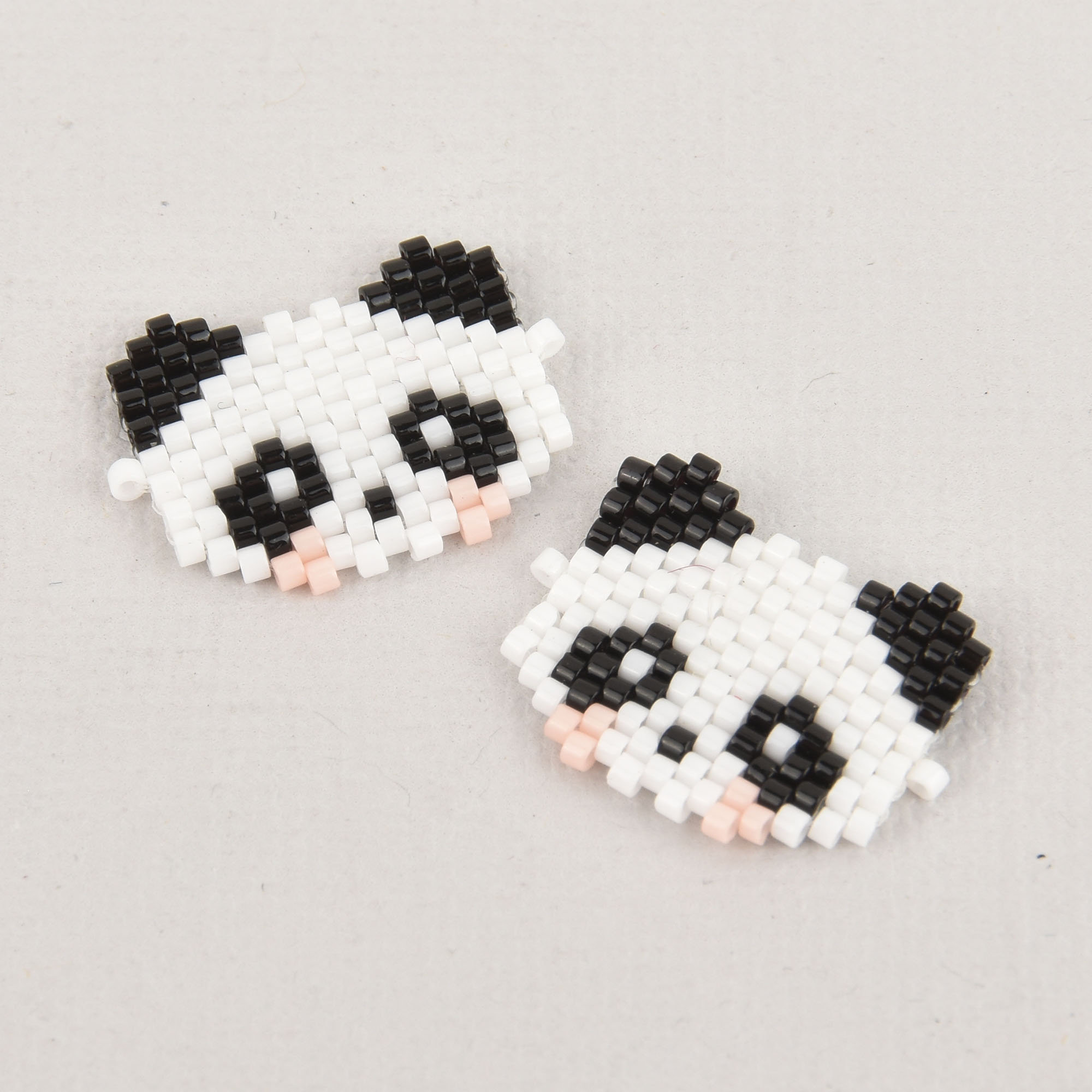 5 Panda Charms - Enamel & Gold Plated - 17.5mm X 17mm