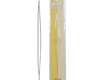 May include: A package of two silver beading needles with large eyes. The package is labeled "Bead Smith Big Eye Beading Needles".
