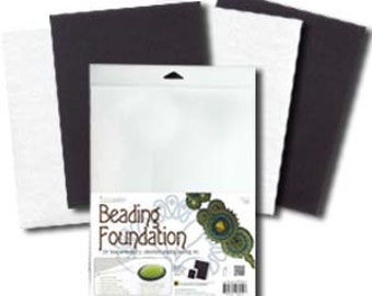 4 Beading Foundation Sheets, White and Black, 8.5" x 11", USD0061