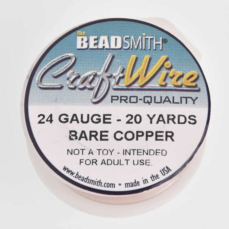 24ga BARE COPPER Craft Wire 24 gauge 20 yards 60 feet Etsy