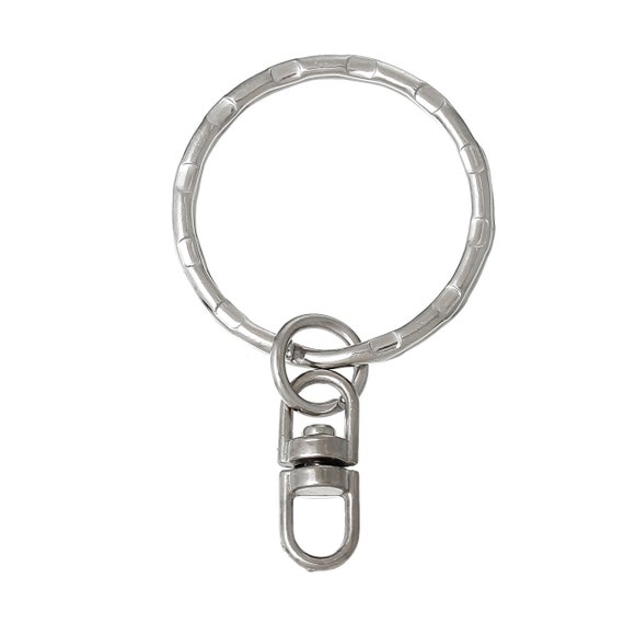 DIY Keychain Keyrings, Silver Keychain for Crafts Making Supplies, Split  Ring 30mm Keychain Bulk, Gift for Maker, Pack of 50 Pcs 