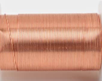 24ga COPPER CRAFT WIRE, Tarnish Resistant Craft Wire, wire wrapping, 24 gauge, 24 ga copper wire, 30 yards (90 feet) spool wir0049