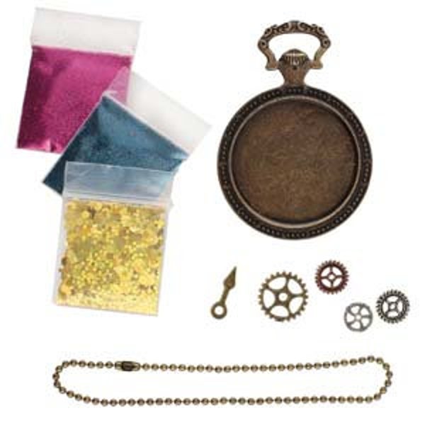 Steampunk Watch Resin Jewelry Kit, kit0517