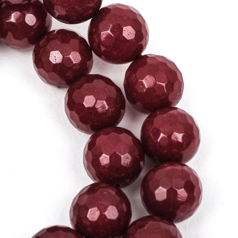 【HYERES LOR】24SS★ H edition BR(W) Ball Red Jade Beads NC Red Jade Beads - Etsy