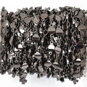 1 yard 5mm Gunmetal Rosary Chain Bead Chain fch0874a