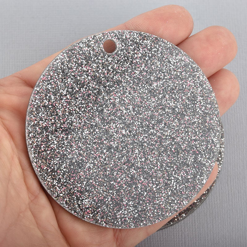 100 Laser Cut Color Acrylic Blank Round Discs Smooth Edge Plexiglass  Circles 1/8 inch (3 mm) DIY Crafts Keychains Pendants Jewelry Gift Tags  (Purple