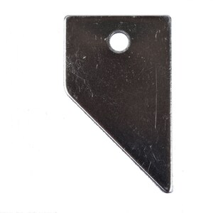 10 Stainless Steel NEVADA STATE Stamping Blanks, Shape of State, Design Metal Stamping Blanks, 31x19mm, 20 gauge, msb0342
