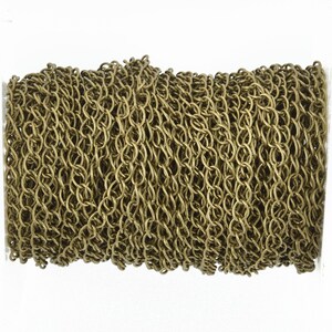 BRONZE Curb Link Chain, links are 5mm long, fch1002