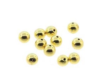 3mm Memory Wire End Cap Beads, Gold Plate, 20 pcs, fin1191