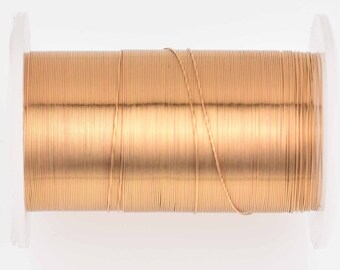 Alambre artesanal de latón calibre 28, resistente al deslustre, bobina de 40 yardas (120 pies), wir0195