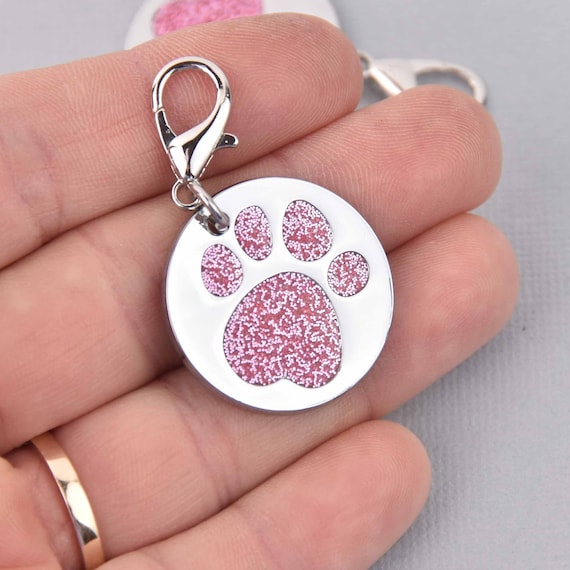 Light Pink Glitter Tag Earrings Light Pink Glitter Tag Earrings