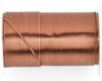 22ga ANTIQUE COPPER Craft Wire, Tarnish Resistant Craft Wire, wire wrapping, BeadSmith Wire, 20 yards (60 feet) spool wir0073