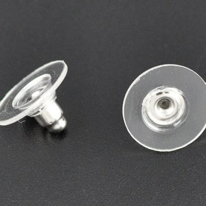 60 rubber earring stoppers (K12)