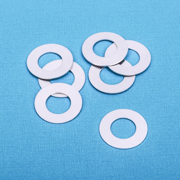 10 pcs Open WASHER Donut Shape ImpressArt Soft Strike ALUMINUM™ Metal Stamping Blanks Charms 1" (25mm), 20 gauge  MSB0140