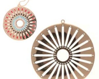 Centerline Silver Rose Gold Large Medallion Blank, EC034RG chs8192