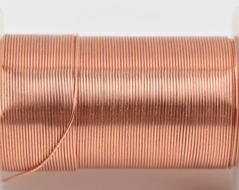 22g COPPER CRAFT WIRE, Tarnish Resistant Craft Wire, wire wrapping, 22 gauge, 22 ga copper wire, 20 yards spool wir0050