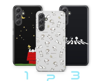 Snoopy G5 Phone Case Cover For Samsung A14 A15 A16 A17 A25 A26 A33 A34 A35 A36 A53 A54 A55 A56 A72 A73 + More Models Cartoon Dog Cute Puppy