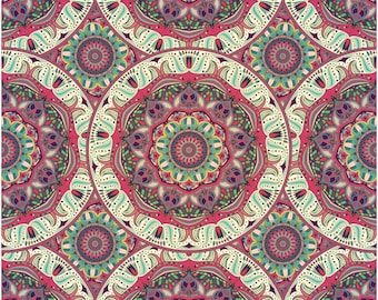 Bohemian Mandala Seamless Pattern | Hippie Boho Fabric & Wallpaper Design | Dance Floor Design (Digital File)