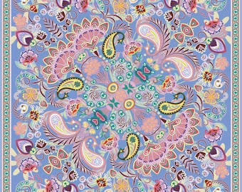 Elegant Paisley Pattern | Indian Floral Digital Design | Floral Dance Floor Design | Floor Decor & Stylish Reception Backdrop (Digital File)