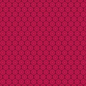 May include: A seamless pattern featuring a repeating design of stylized, eight-pointed star shapes in a vibrant magenta hue. The pattern is densely packed, creating a visually rich and textured effect, suitable for various design applications.