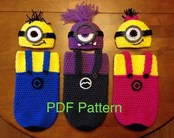 Mini Minion Look-Alike Cocoon and Hat Set