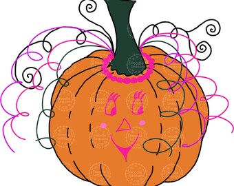 Hand Drawn Pumpkin PNG | Halloween Sublimation Design (Digital Download)