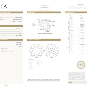 Diamante naturale certificato GIA da 1,00 carati, colore D, purezza VS1