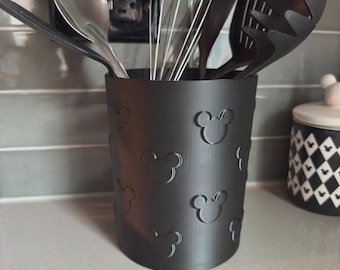 3D Printed Mouse Utensil Holder | Kitchen Countertop Organizer Crock