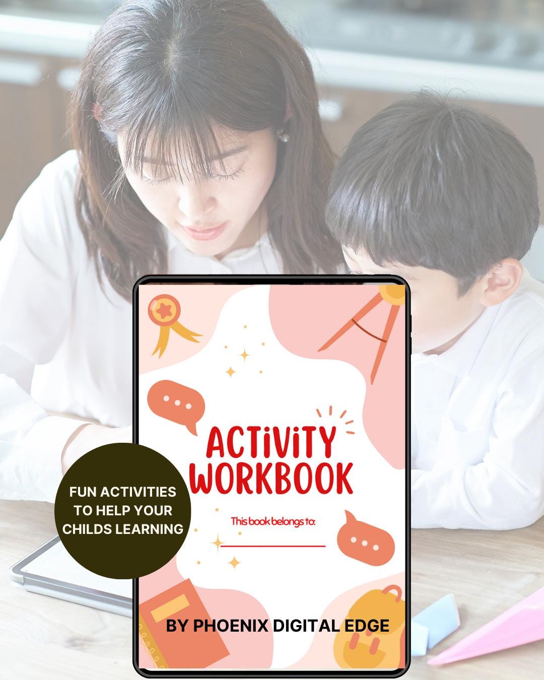 Kids Activity Workbook Printable Learning Activity Book Early Years ...