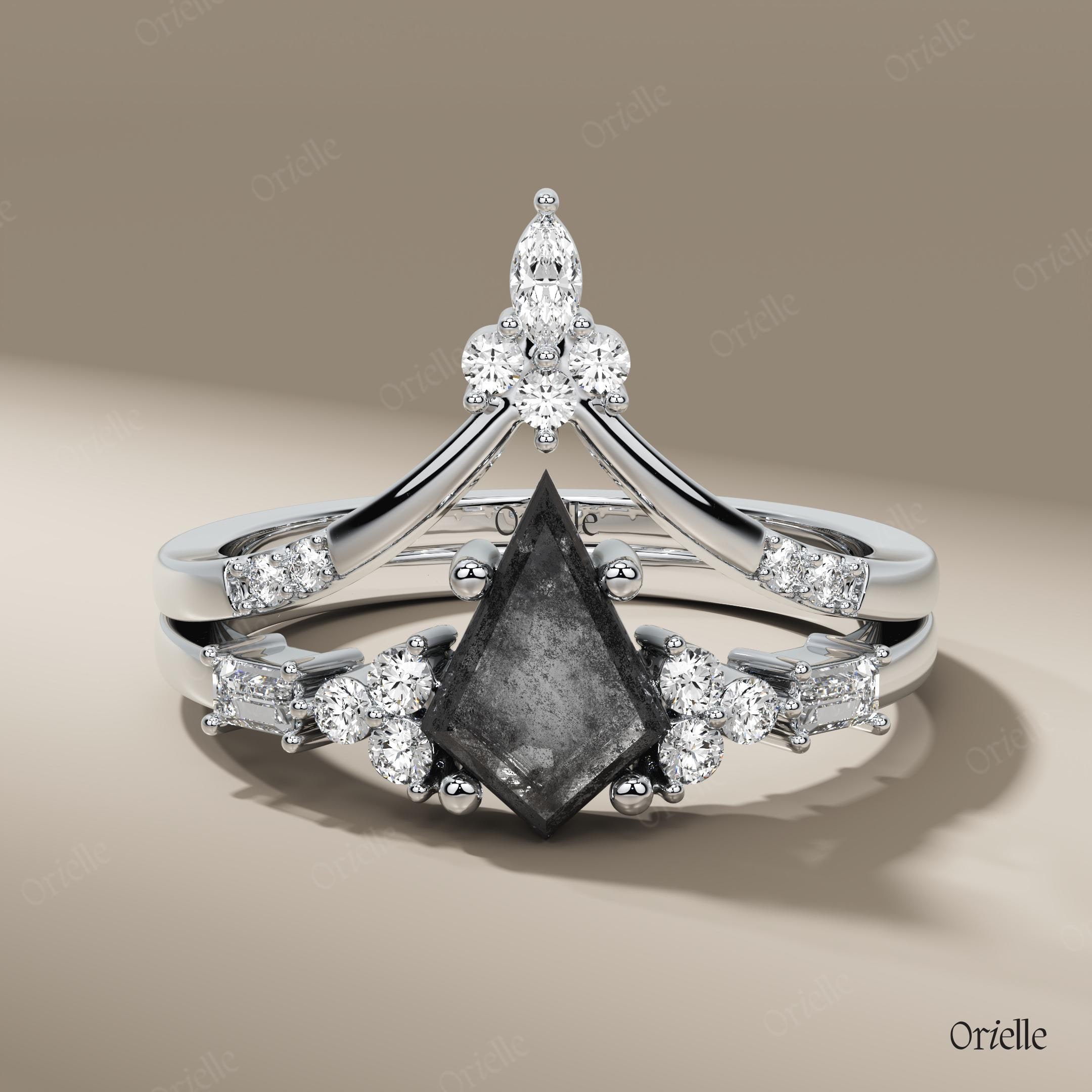 Ashoka cut diamond engagement rings - Etsy 日本