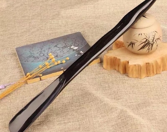 Shoe Horn Made with Real Horn Handmade | Home or Travel Use | Shoehorn for Men or Women Shoes & Boots | Natural Real Horn Shoehorn