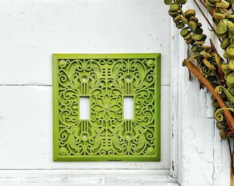 Filigree Switch Plate Outlet Cover Light Switch Cover Victorian Home Décor Fall Decor Toggle Duplex Rocker Double GFI  Switchplate Autumn