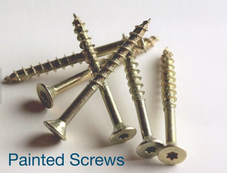 2 Painted Screws to Match All Wall Hangings Painted Metal Etsy UK