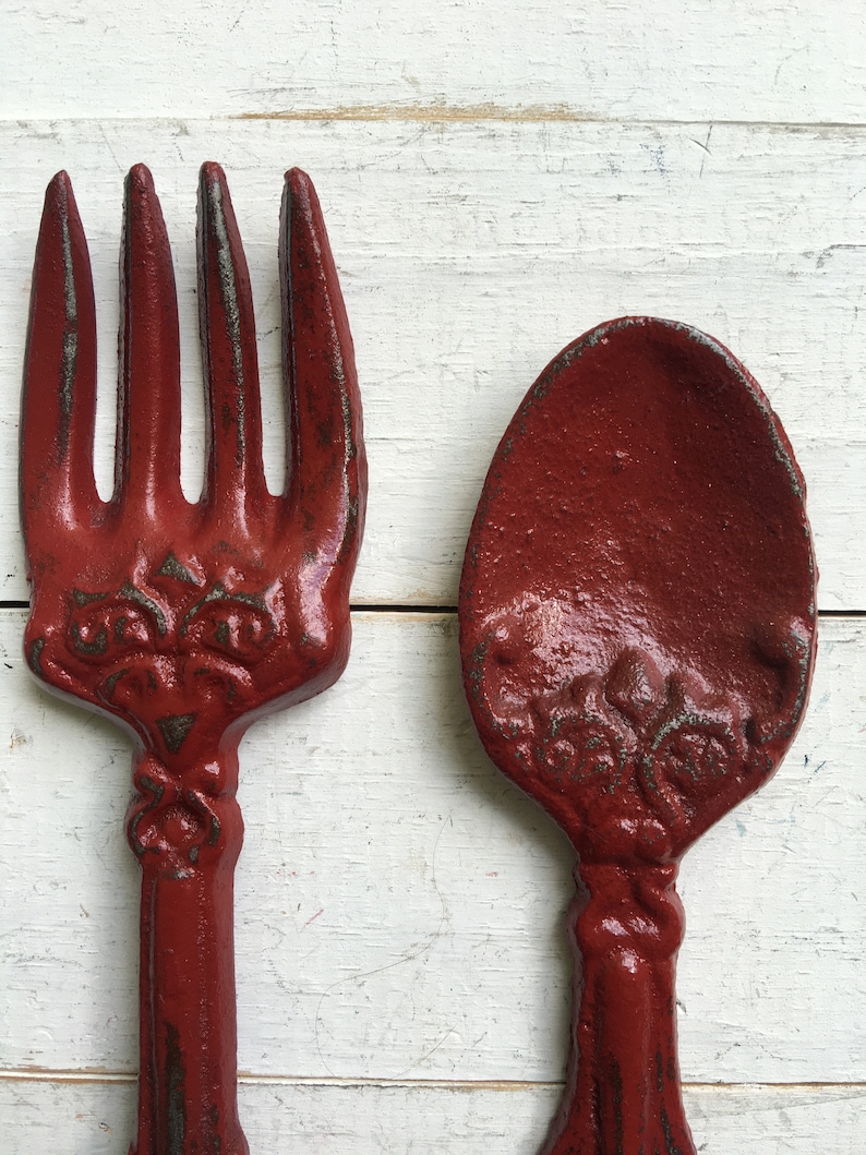 Kitchen Wall Decor utensil Wall Hangingtan With Cream Large Etsy