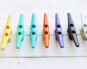 6" Boat Cleat ,Wall Hooks,Boat Cleat,Boat Cleats,Coat Hooks,Laundry Room Decor,Mud Room Decor,Nautical Nursery,Beach Bathroom, Sea Glass