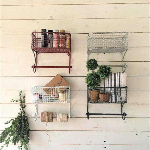 Shelf With Towel Bar,Wall Shelf,Wall Hooks,Rustic Shelf,Farmhouse Decor,Bathroom Shelf,Rustic Wall Shelf Fall Home Decor ,Bathroom Organizer