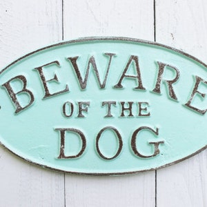 Beware of Dogs Sign , Iron Beware Of The Dogs Yard Sign , Rustic Fence Signs , Fall Home Decor , December Trends , Red Wal Decor , Dog Gift